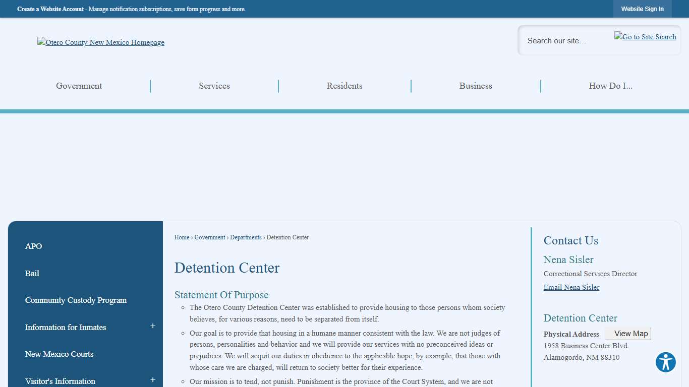 Detention Center | Otero County, NM