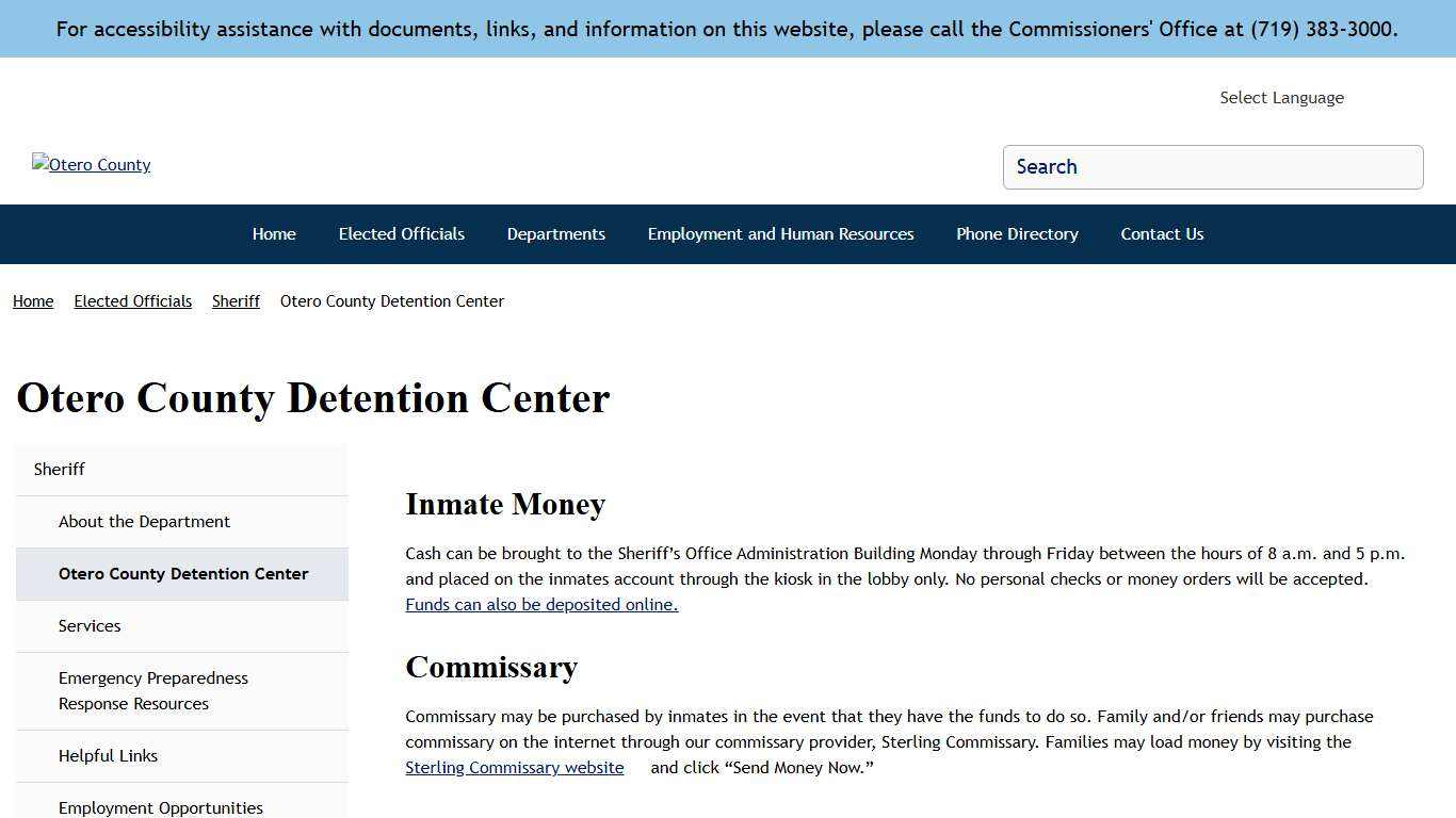 Otero County Detention Center | Otero County